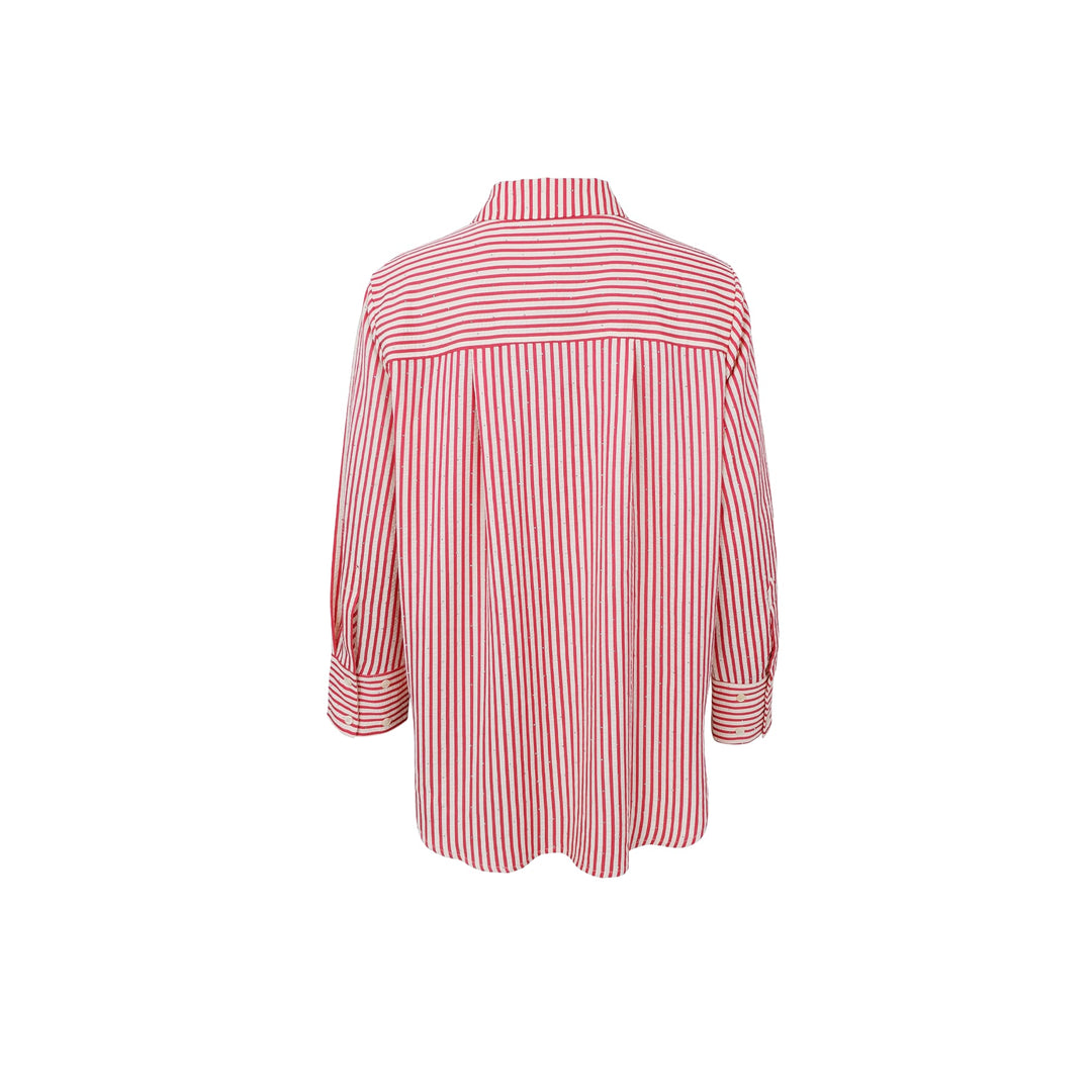 Starry strass skjorte - rød - Many Colors