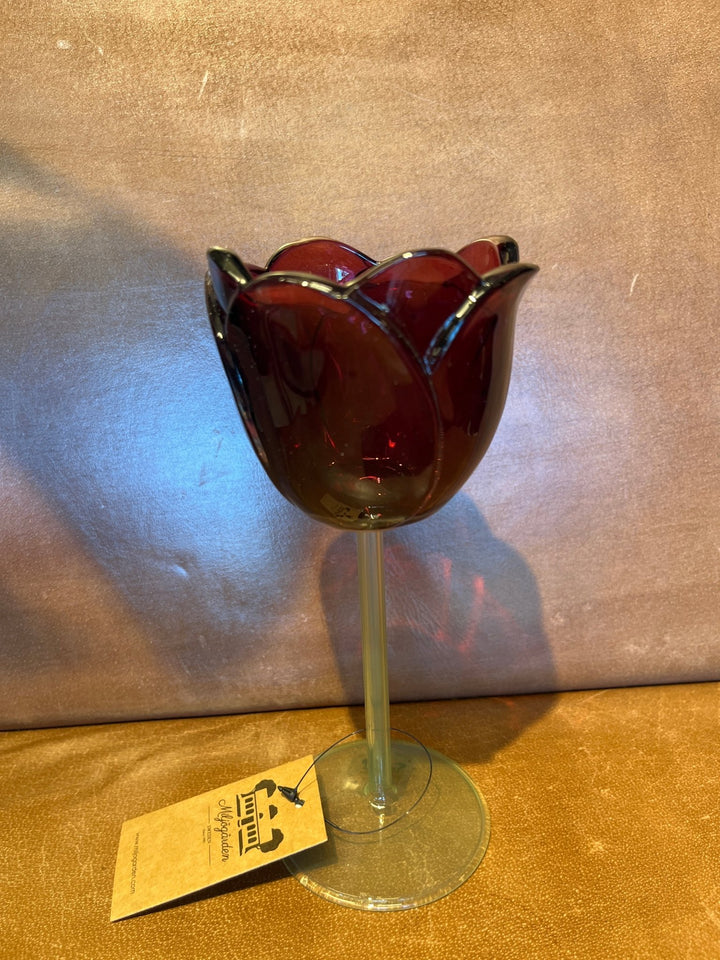 Telysholder tulipan - burgunder S - Many Colors