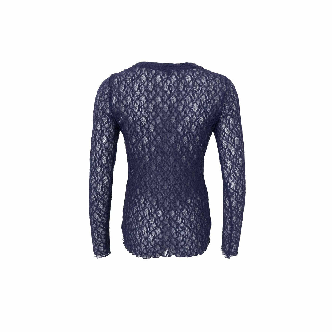 Cecily lace bluse - navy