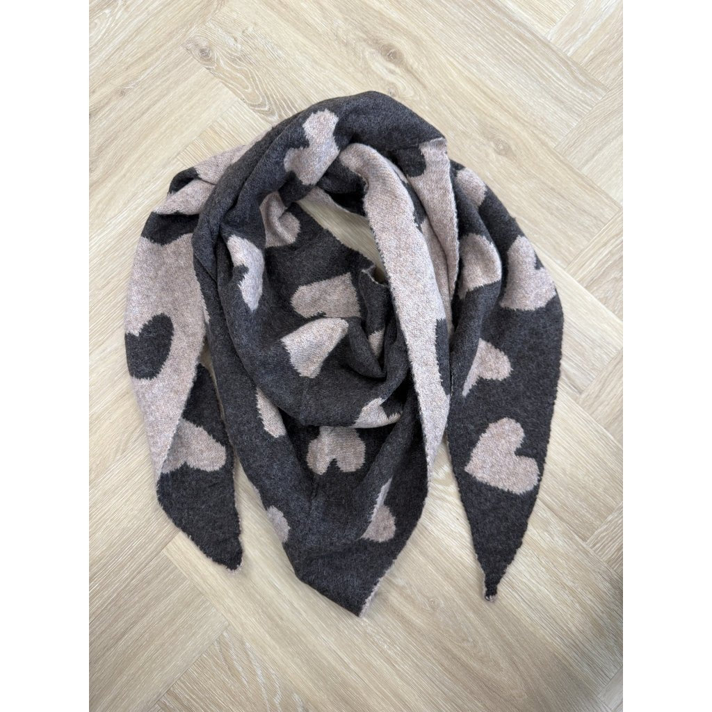 Toppy skjerf - taupe/coffee - Many Colors