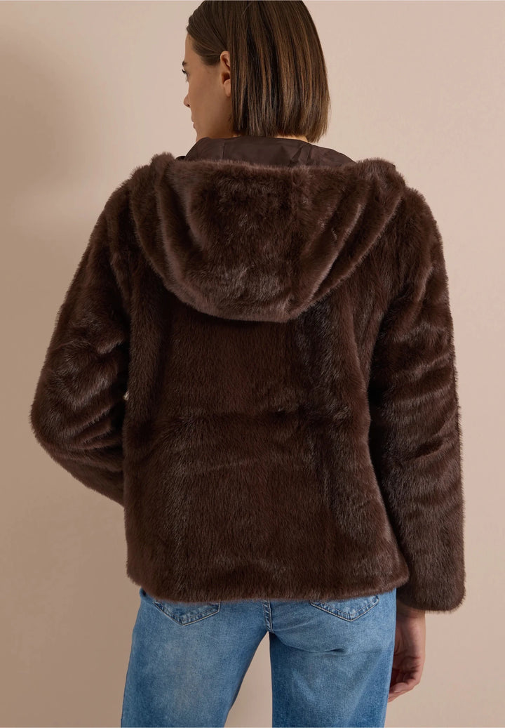 Tos fur matmix jacket - chocolate - Many Colors