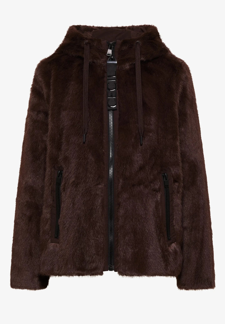 Tos fur matmix jacket - chocolate - Many Colors
