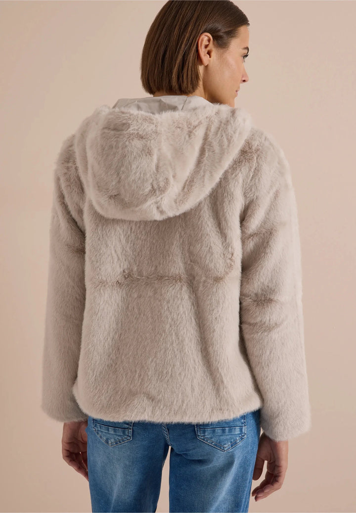 Tos fur matmix jacket - powder beige - Many Colors