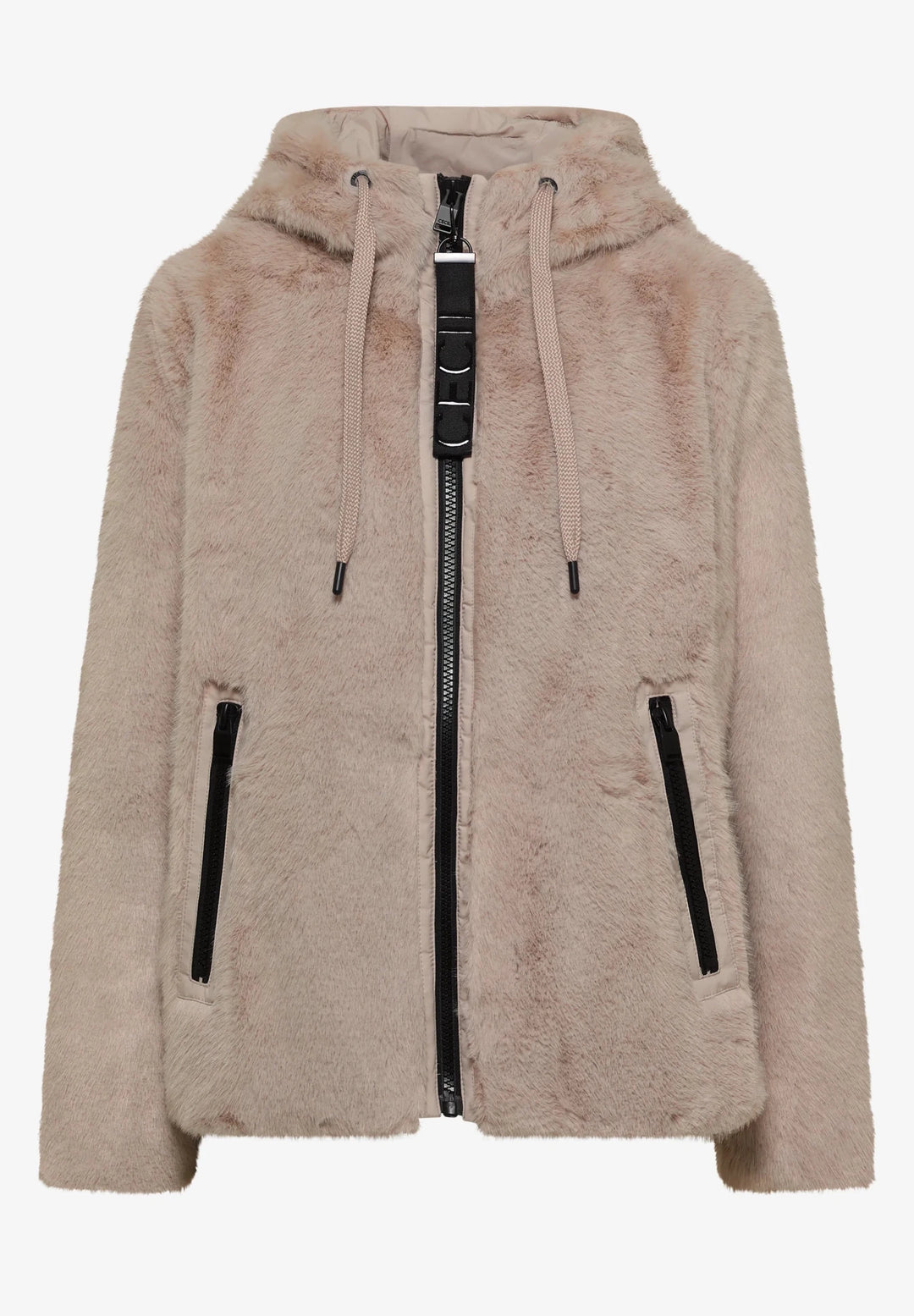 Tos fur matmix jacket - powder beige - Many Colors