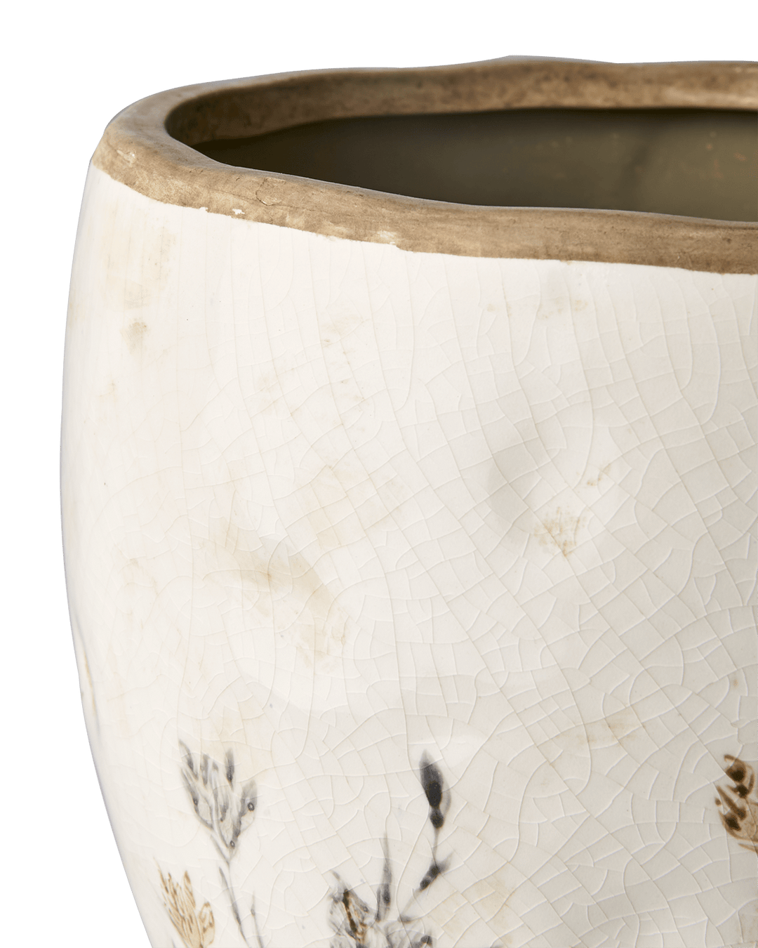 Tuva potte, hvit/lilla/beige - Many Colors