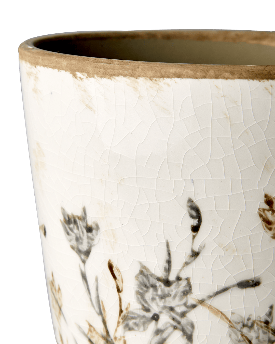 Tuva potte, hvit/lilla/beige - Many Colors