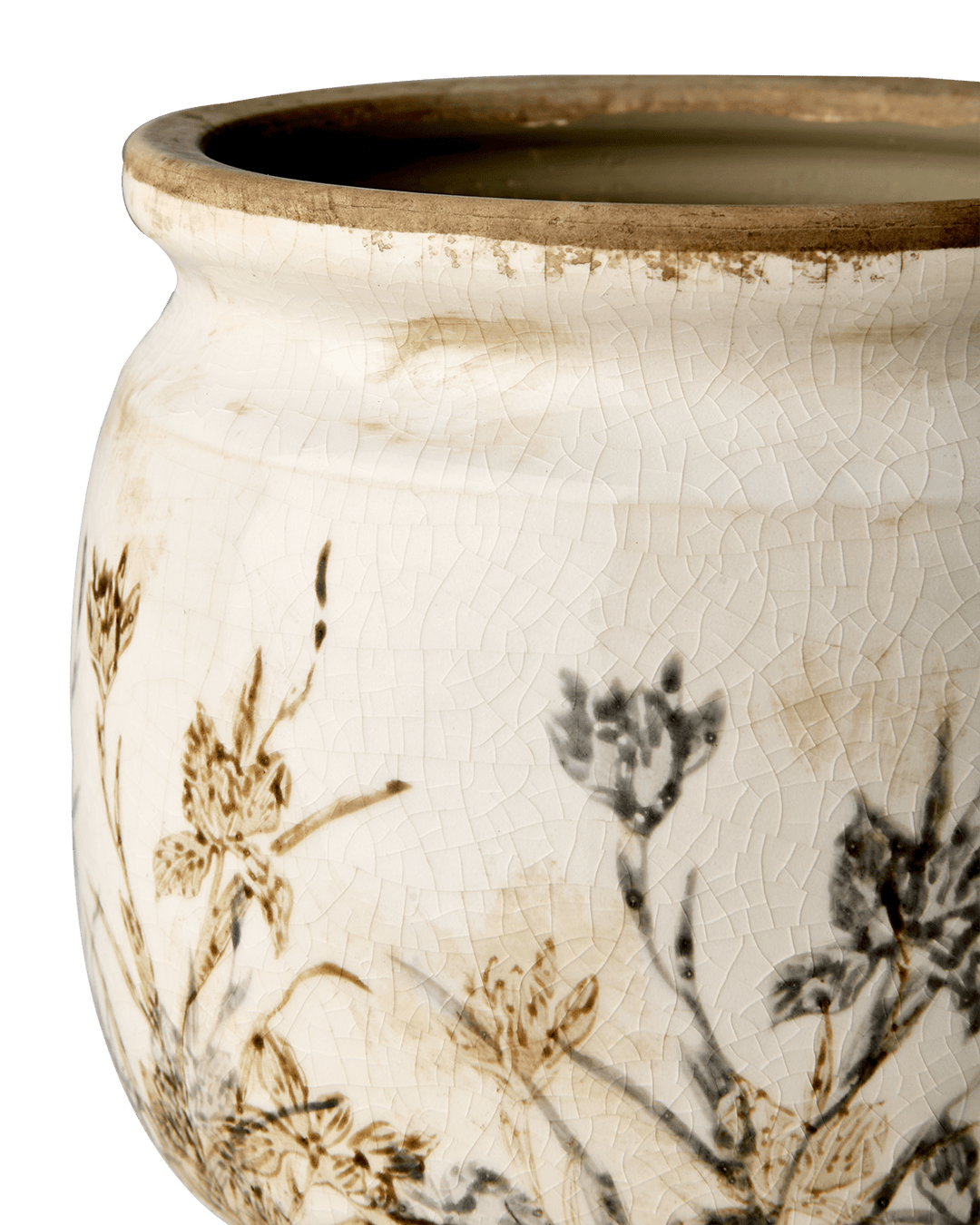 Tuva potte, hvit/lilla/beige - Many Colors