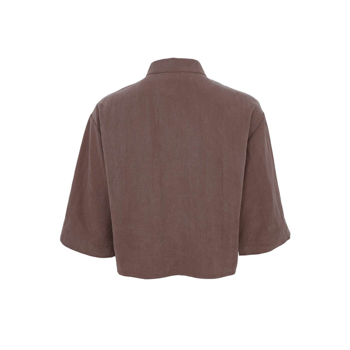 Moon skjorte bluse - coffee