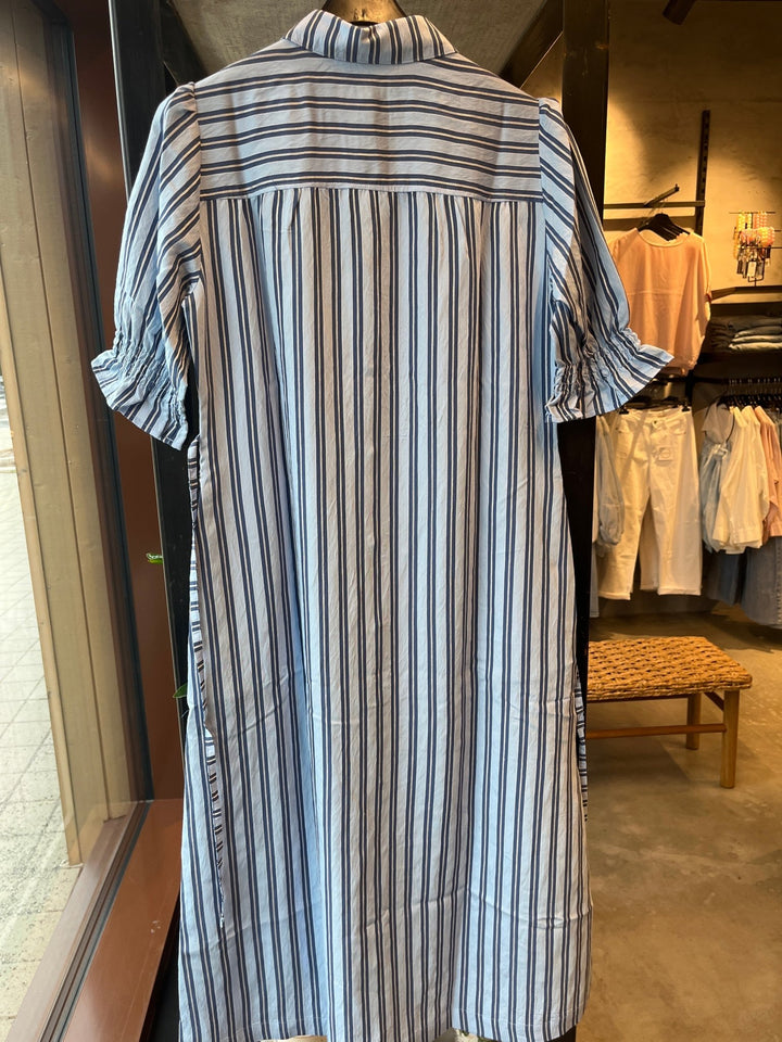 Vega kjole blå striper - Makeløs - Many Colors