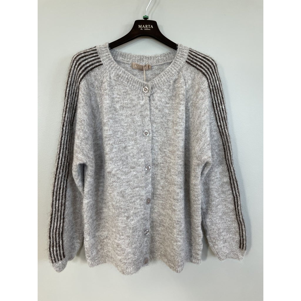 Vellie strikk cardigan - fango/moro - Many Colors