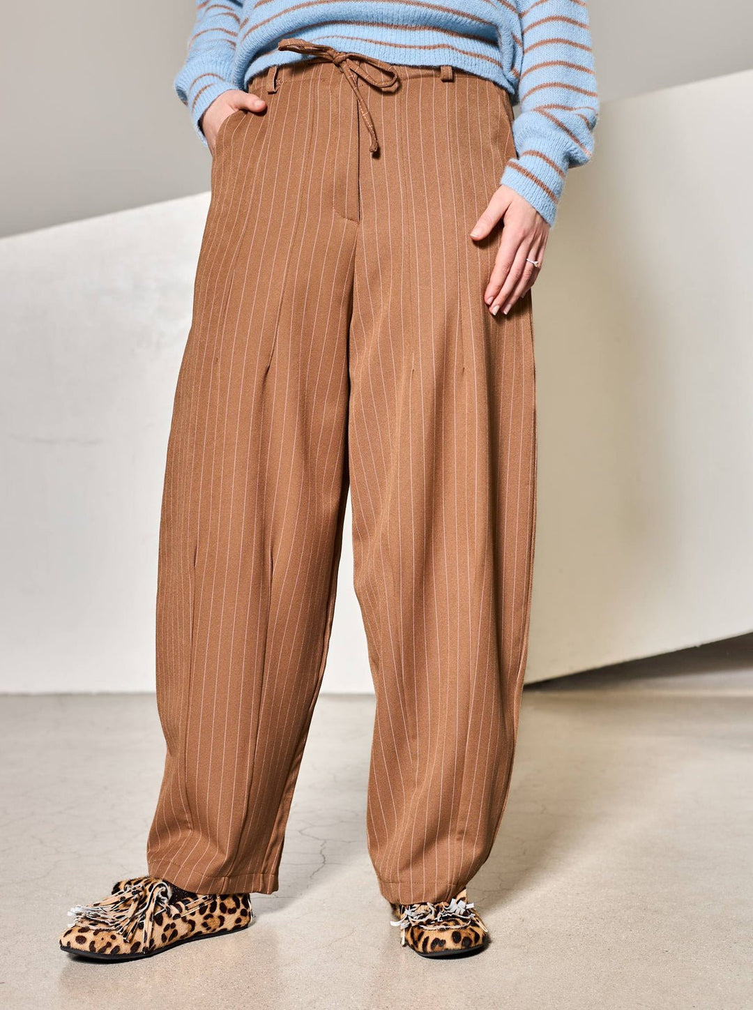 Verona barell baggy bukse - camel - Many Colors