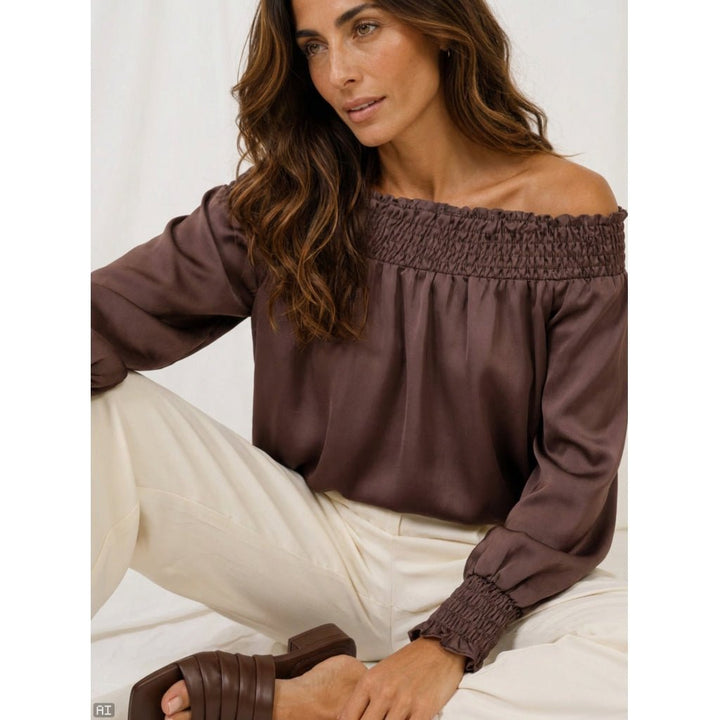 Verona bluse - coffee - onesize - Many Colors