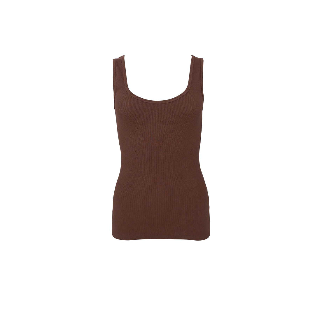 Vibs rib tank topp - espresso - Many Colors