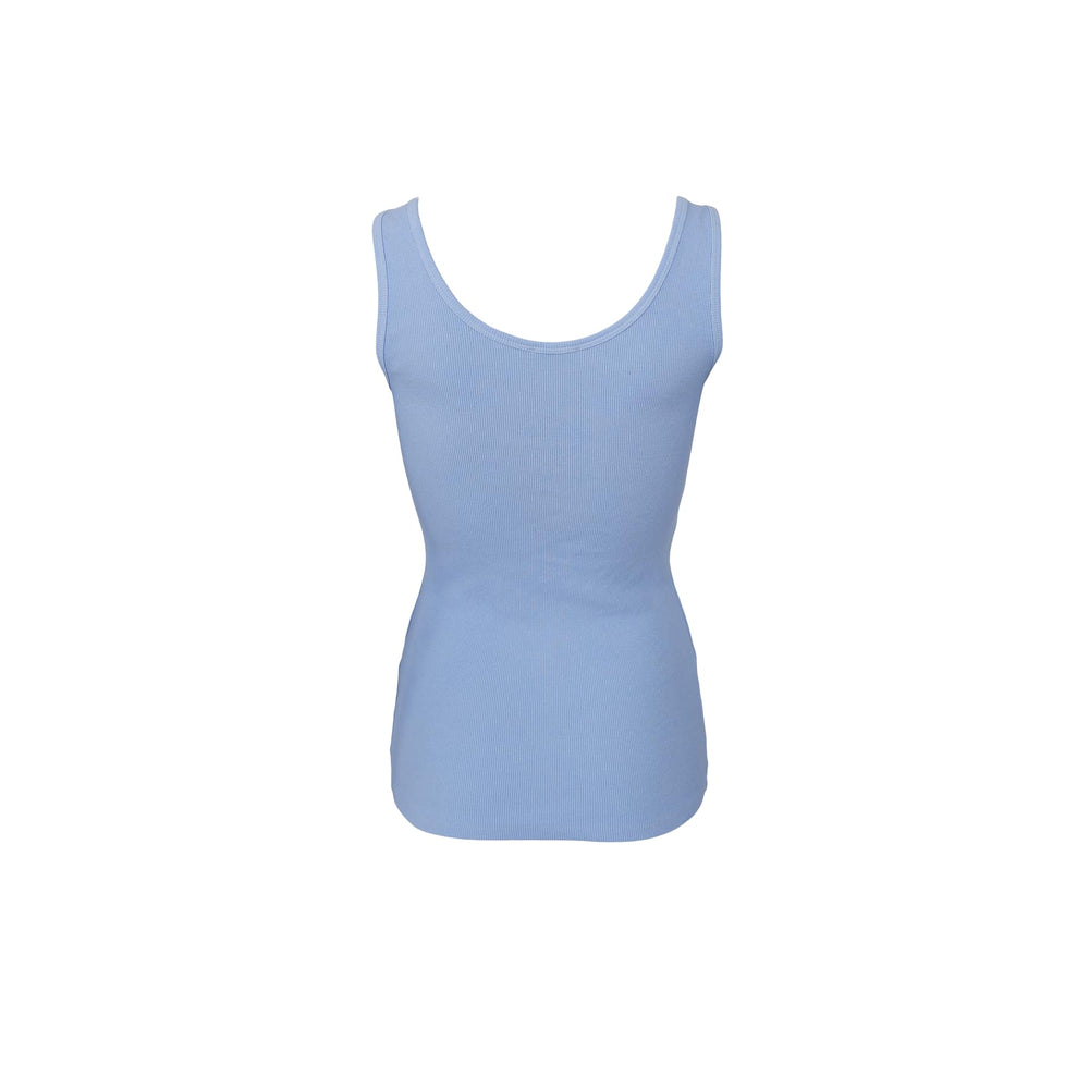 Vibs rib tank topp - lt.blå - Many Colors