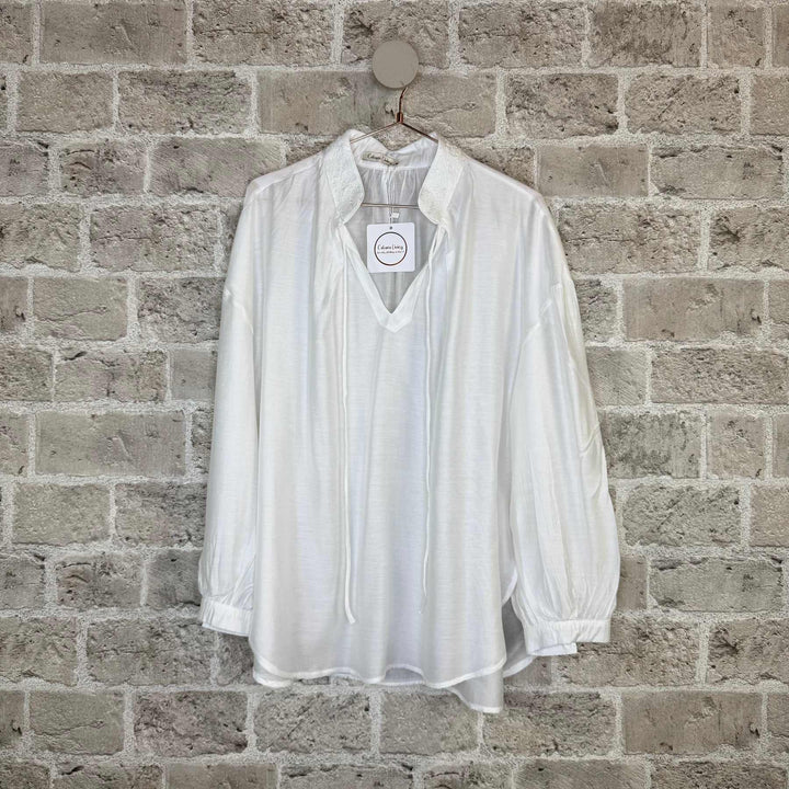 Nala bluse - hvit - onesize