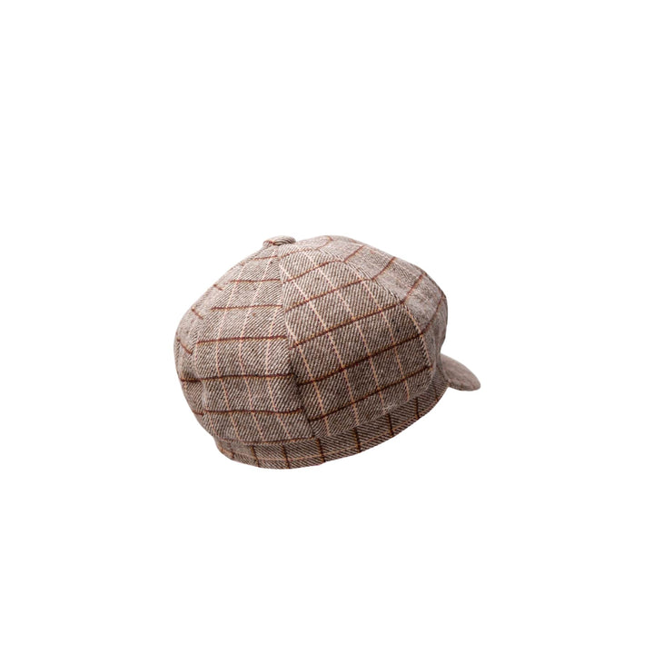 Rosina checked cap - sand