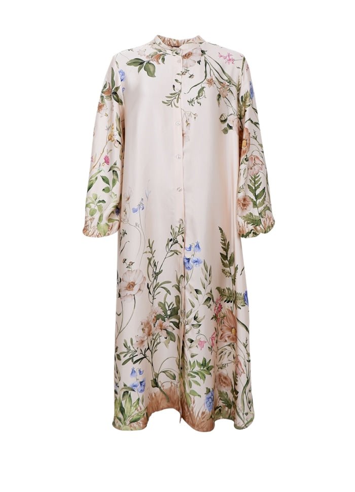 Zennia blomster kjole - champagne - Many Colors