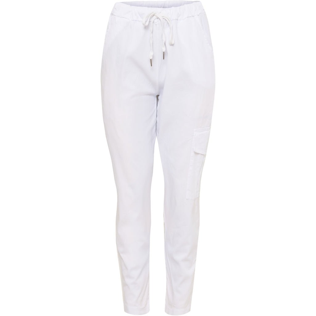 Bukse med lomme på den ene siden - hvit - Many Colors