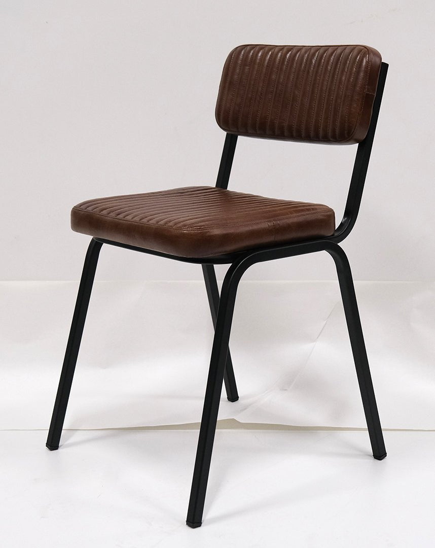 Many-Colors-Trademark-Spisebordstoler-og-loungestoler-Diner-spisebordsstol-rillet-skinn