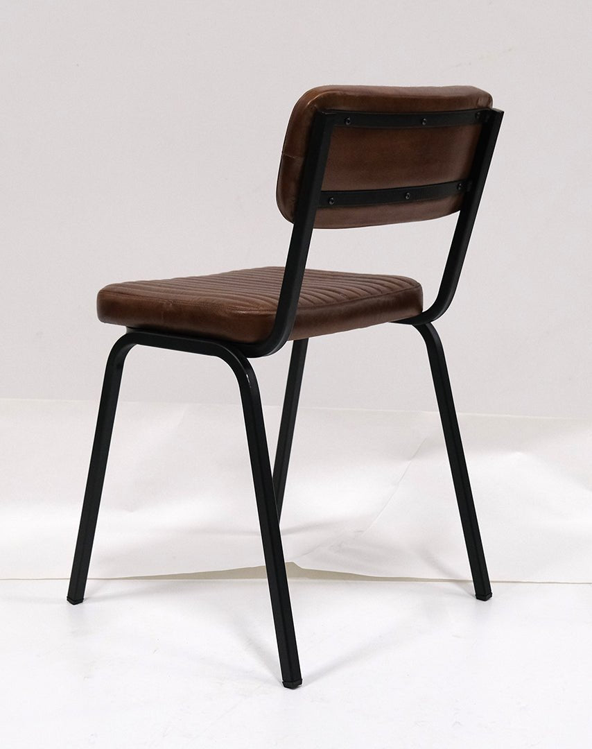 Many-Colors-Trademark-Spisebordstoler-og-loungestoler-Diner-spisebordsstol-rillet-skinn