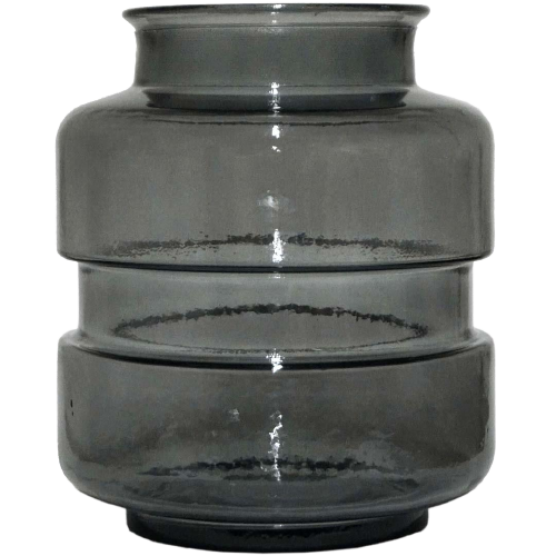 Stilren glassvase Noel - grå